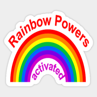 Rainbow Powers Activated Sticker